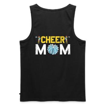 Cheer Mom Design Für Cheerleader Cheer - Männer Premium Bio Tank Top - Schwarz - Hinten - AI Model Male 178 light (178cm)