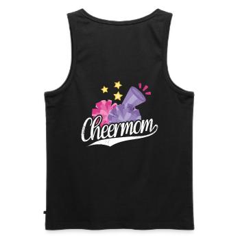 Cheer Mom Design Für Cheerleader Cheer - Männer Premium Bio Tank Top - Schwarz - Hinten - AI Model Male 178 light (178cm)
