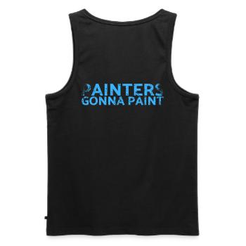 Devenir peintre Design de peinture pour peintres - Débardeur bio Premium Homme - noir - Dos - AI Model Male 178 light (178cm)