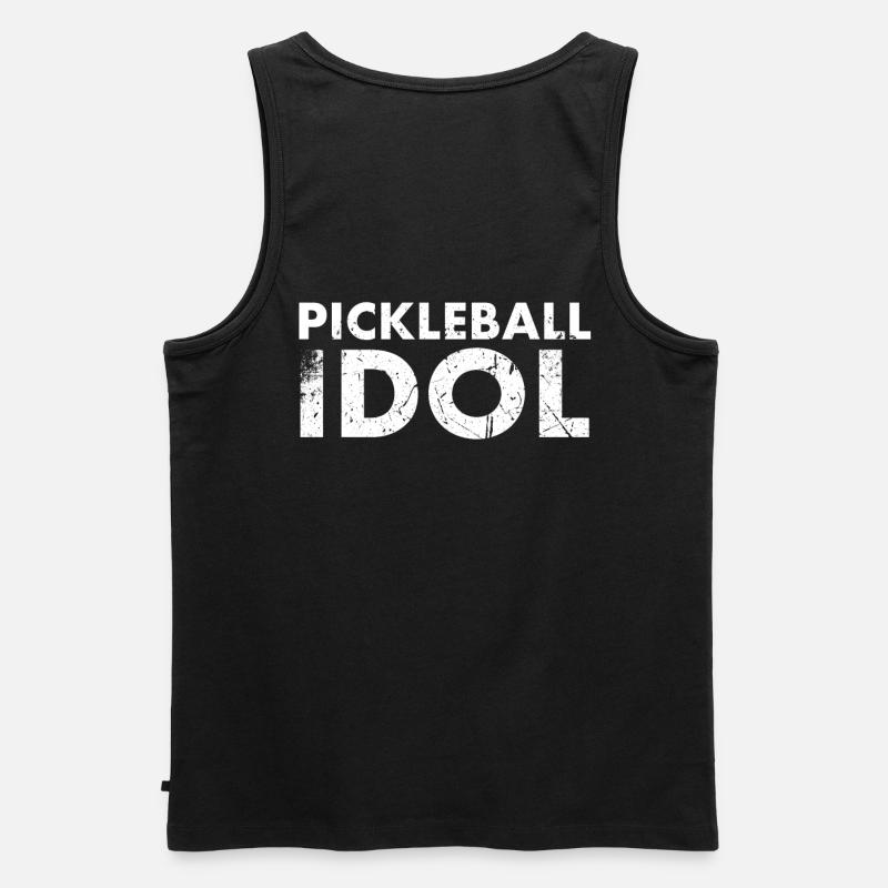 Pickleball-idol Für Pickleball-spieler Oder - Männer Premium Bio Tank Top - Schwarz