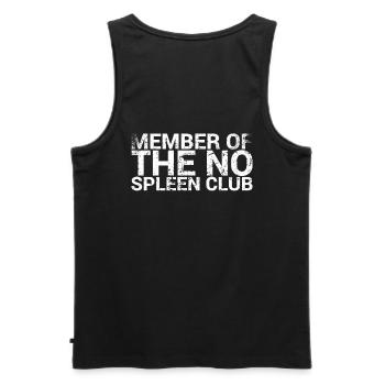 Membre de No Spleen Club Surgery Recovery - Débardeur bio Premium Homme - noir - Dos - AI Model Male 178 light (178cm)