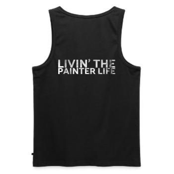 Livin' The Painter Life Decorator Design pour - Débardeur bio Premium Homme - noir - Dos - AI Model Male 178 light (178cm)