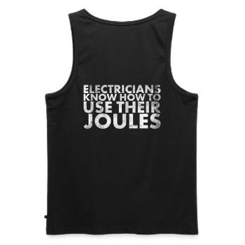 Elektriker Kennen Die Verwendung Für Lineman Und - Männer Premium Bio Tank Top - Schwarz - Hinten - AI Model Male 178 light (178cm)