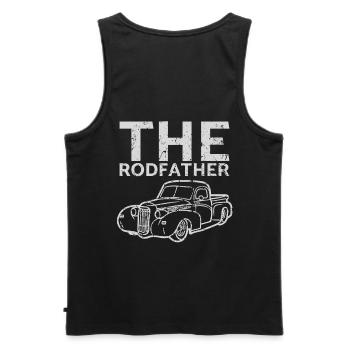 Le design Rodfather pour les fans de voitures classiques - Débardeur bio Premium Homme - noir - Dos - AI Model Male 178 light (178cm)