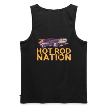 Hot Rod Nation Design Für Oldtimer-fans - Männer Premium Bio Tank Top - Schwarz - Hinten - AI Model Male 178 light (178cm)