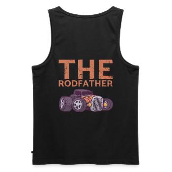 Le design Rodfather pour les fans de voitures classiques - Débardeur bio Premium Homme - noir - Dos - AI Model Male 178 light (178cm)