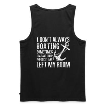 I don't always drive design for ship captain - Men's Premium Organic Tank Top - black - Back - AI Model Male 178 light (178cm)