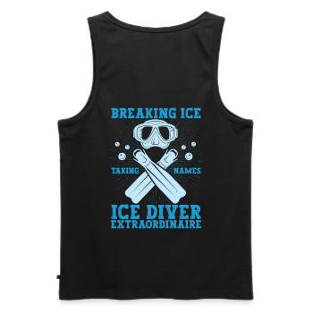 Eis Brechen Namen Nehmen, Eistaucher - Männer Premium Bio Tank Top - Schwarz - Hinten - AI Model Male 178 light (178cm)