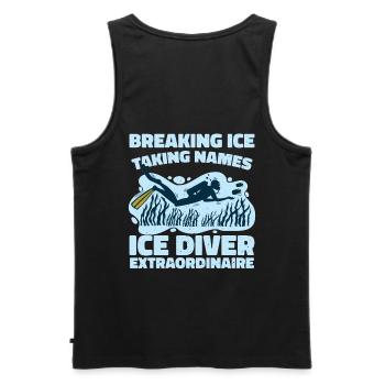 Eis Brechen Namen Nehmen, Eistaucher - Männer Premium Bio Tank Top - Schwarz - Hinten - AI Model Male 178 light (178cm)
