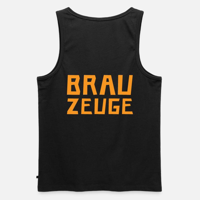 Brewman Beer Drinker - Männer Premium Bio Tank Top - Schwarz