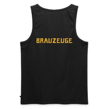 Brewman Beer Drinker - Männer Premium Bio Tank Top - Schwarz - Hinten - AI Model Male 178 light (178cm)