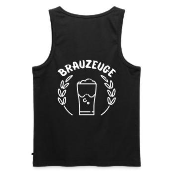 Buveur de bière Brewware - Débardeur bio Premium Homme - noir - Dos - AI Model Male 178 light (178cm)