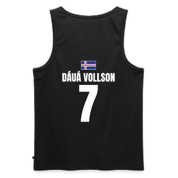 Island Sauf Trikot Sauftour Fußball Mallorca - Männer Premium Bio Tank Top - Schwarz - Hinten - AI Model Male 178 light (178cm)