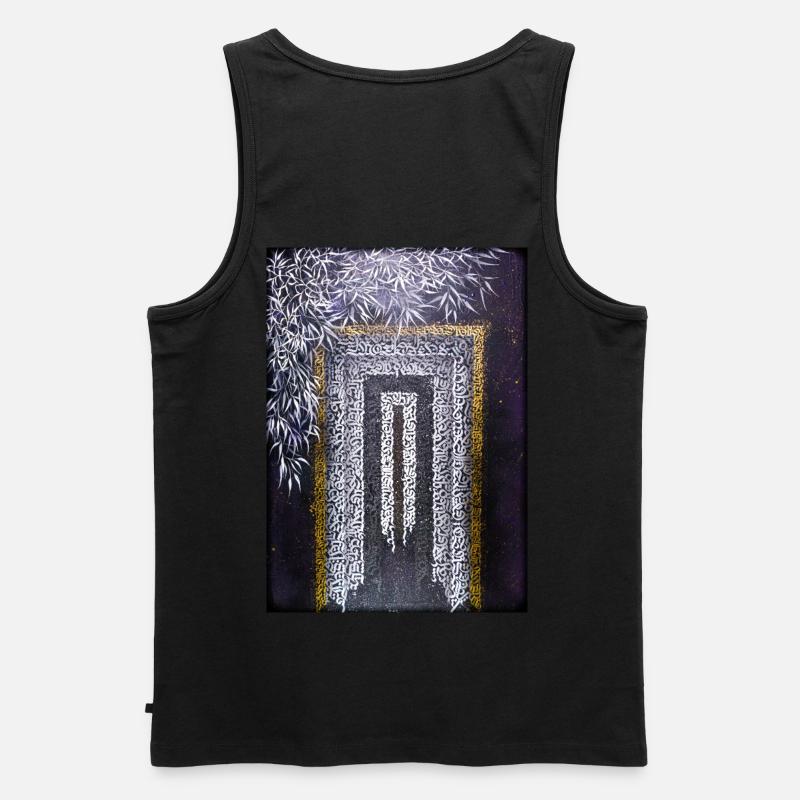 Calligraffiti - Tor (dunkel) - Männer Premium Bio Tank Top - Schwarz