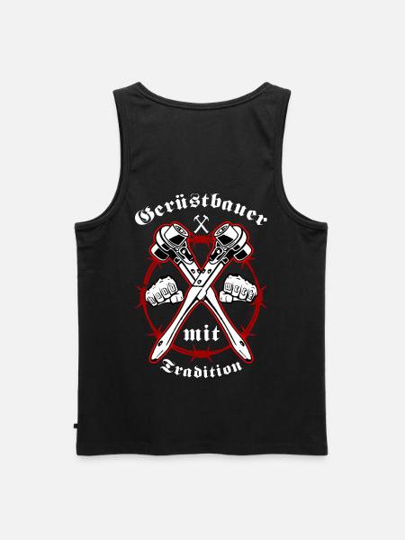 Gerüstbauer Shirt mit Ratsche - Männer Premium Bio Tank Top - Schwarz