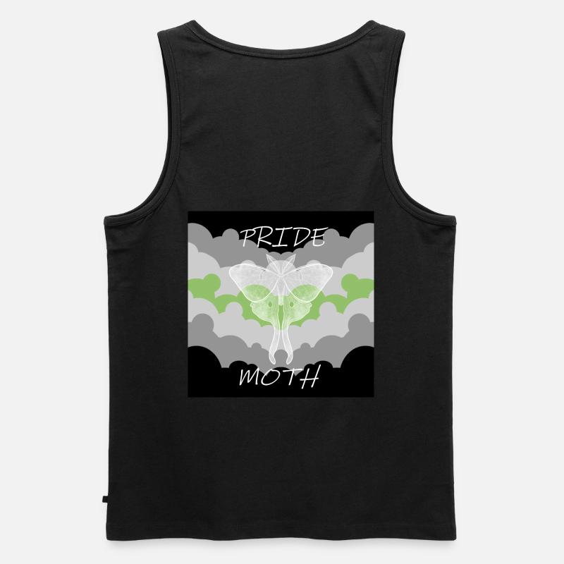PRIDE MOTTE AGENDER - Männer Premium Bio Tank Top - Schwarz