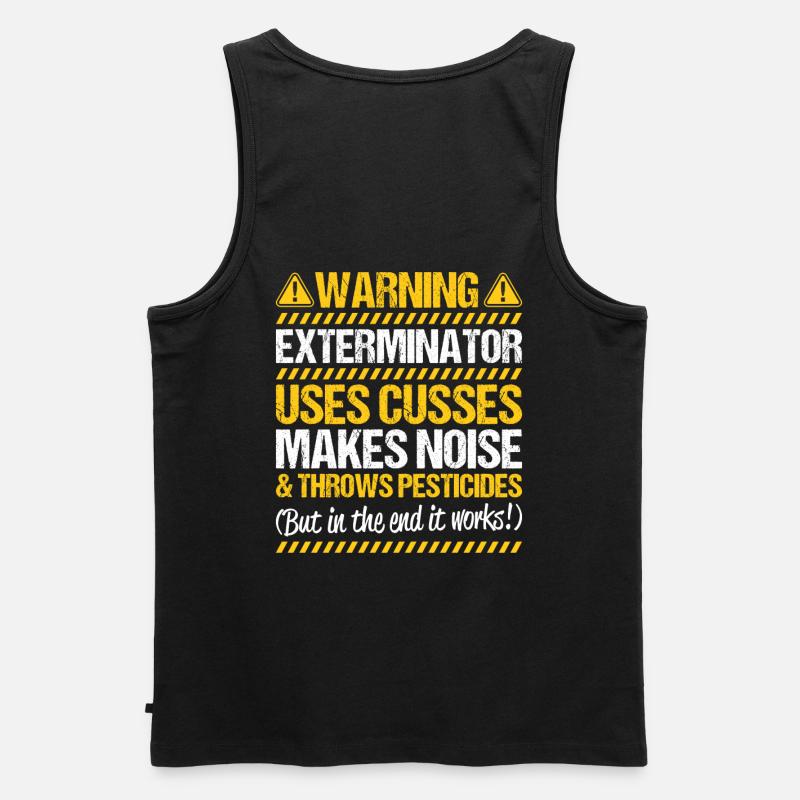 Schädlingsbekämpfer Kammerjäger Exterminator - Männer Premium Bio Tank Top - Schwarz