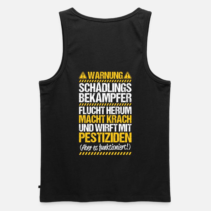 Schädlingsbekämpfer Kammerjäger Exterminator - Männer Premium Bio Tank Top - Schwarz