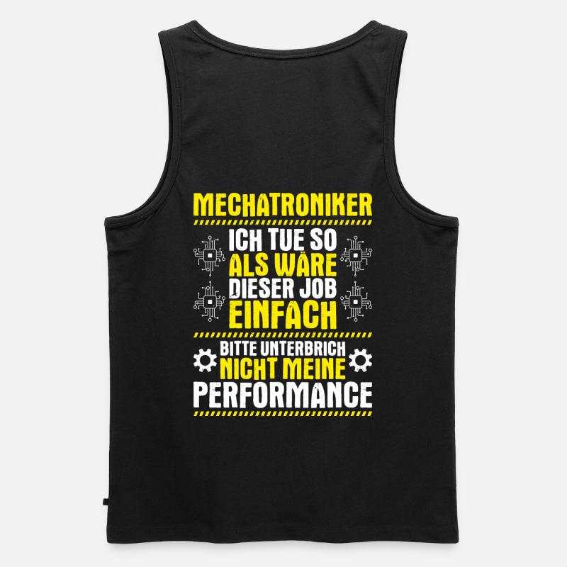 Mechatroniker Mechatronik Mechatronics Engineer - Männer Premium Bio Tank Top - Schwarz