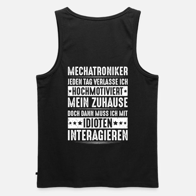 Mechatroniker Mechatronik Mechatronics Engineer - Männer Premium Bio Tank Top - Schwarz