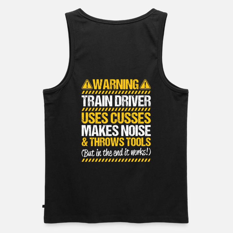 Triebfahrzeugführer Lokführer Train Driver - Männer Premium Bio Tank Top - Schwarz