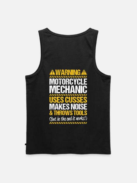 Two-wheel mechatronics engineer Motorcycle Motorcycle Mechanic - Men's Premium Organic Tank Top - black