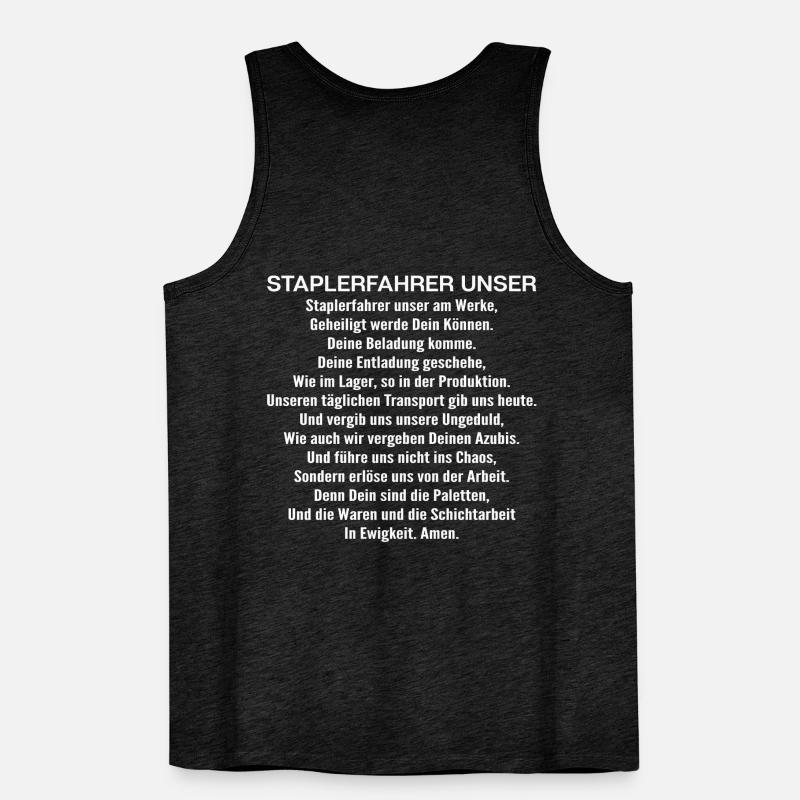 Staplerfahrer Gabelstaplerfahrer Forklift Operator Männer Premium Bio Tank Top