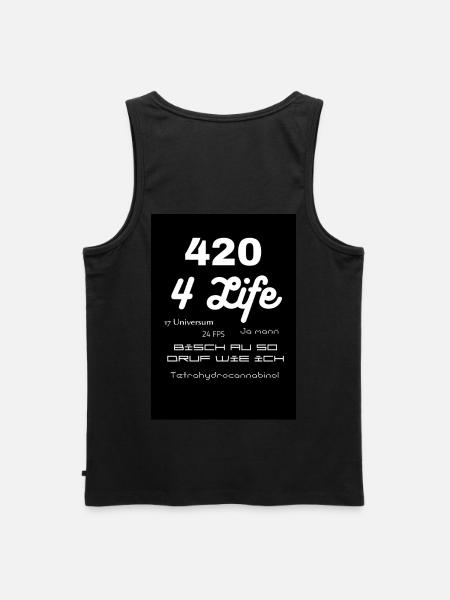 420 - Männer Premium Bio Tank Top - Schwarz