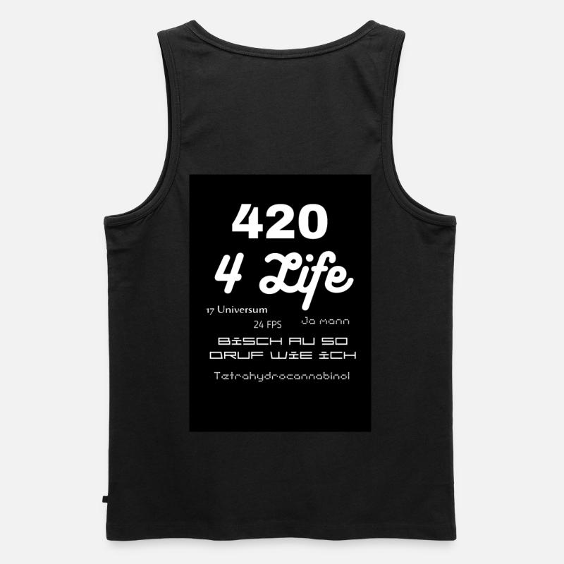 420 - Männer Premium Bio Tank Top - Schwarz