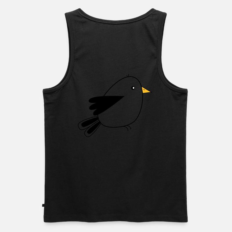 petit oiseau - Débardeur bio Premium Homme - noir