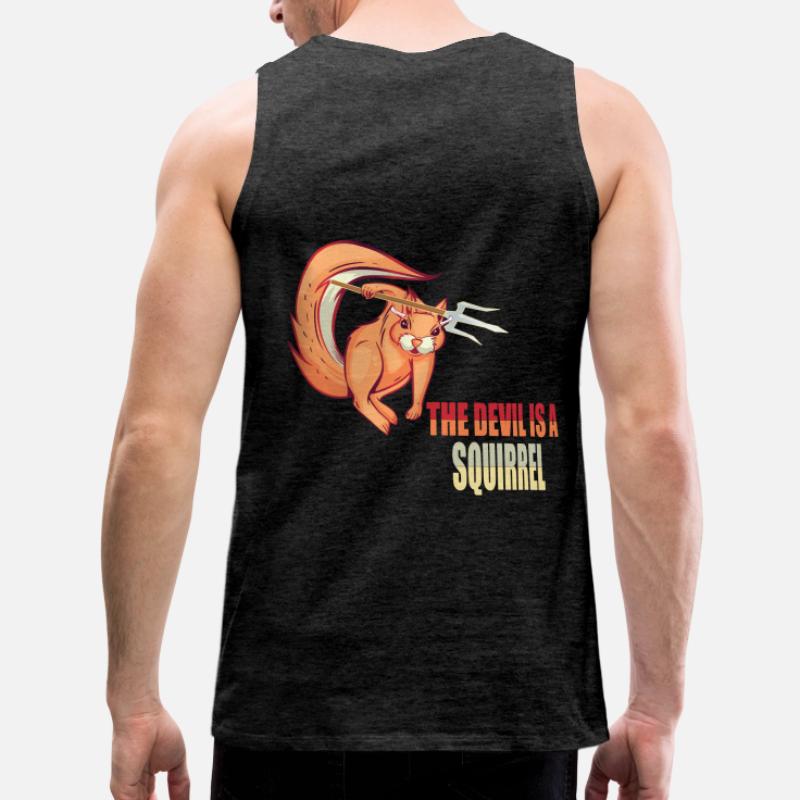 Der Teufel ist ein Eichhörnchen, Devil Squirrel Männer Premium Bio Tank Top