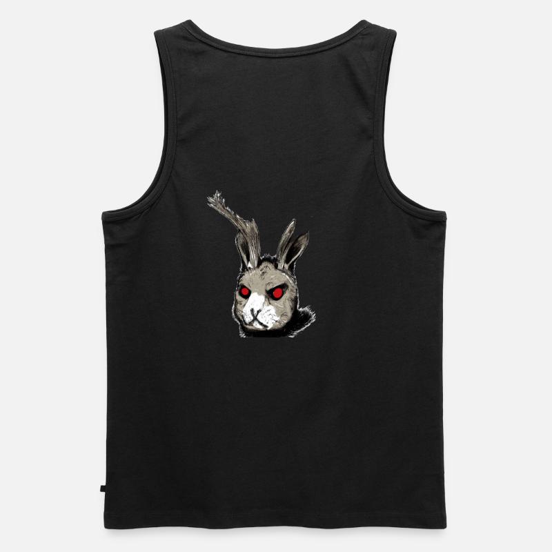 Cursedrabbit1back - Männer Premium Bio Tank Top - Schwarz