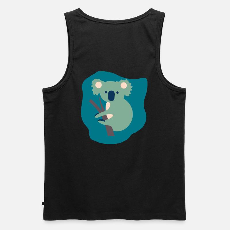 Koalerchen - Männer Premium Bio Tank Top - Schwarz