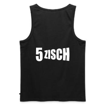 50ter, 50 Jahre, sechzigster Geburtstag,FUN Spruch - Männer Premium Bio Tank Top - Schwarz - Hinten - AI Model Male 178 light (178cm)