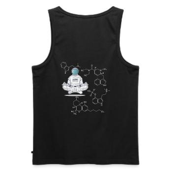 Astronaut Rauschgift Raumfahrt Psychonaut Space - Männer Premium Bio Tank Top - Schwarz - Hinten - AI Model Male 178 light (178cm)
