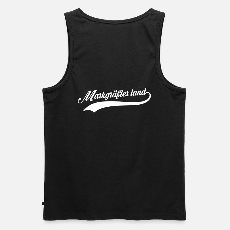 Markgräflerland - Männer Premium Bio Tank Top - Schwarz