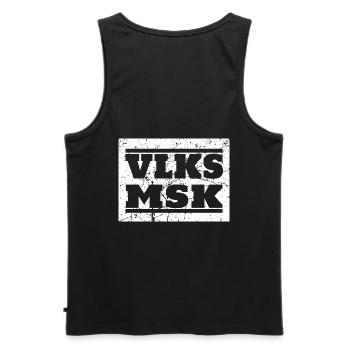 Kapelle Chor, Orchester, Tradition Volksmusik - Männer Premium Bio Tank Top - Schwarz - Hinten - AI Model Male 178 light (178cm)