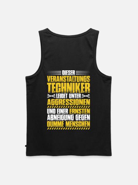 Veranstaltungstechniker Event Technician - Männer Premium Bio Tank Top - Schwarz