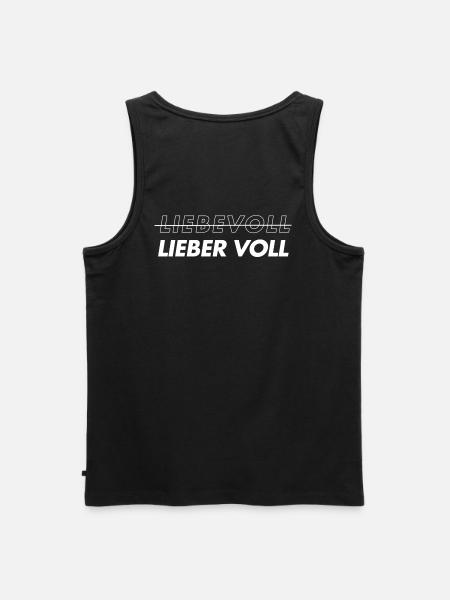 Liebevoll. Lieber voll - Männer Premium Bio Tank Top - Schwarz