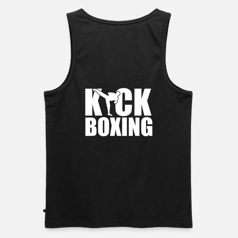 kickboxing - Männer Premium Bio Tank Top - Schwarz