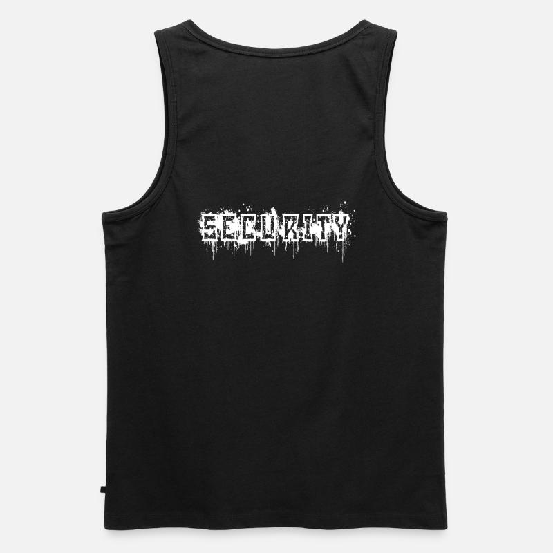 Security Türsteher - Männer Premium Bio Tank Top - Schwarz
