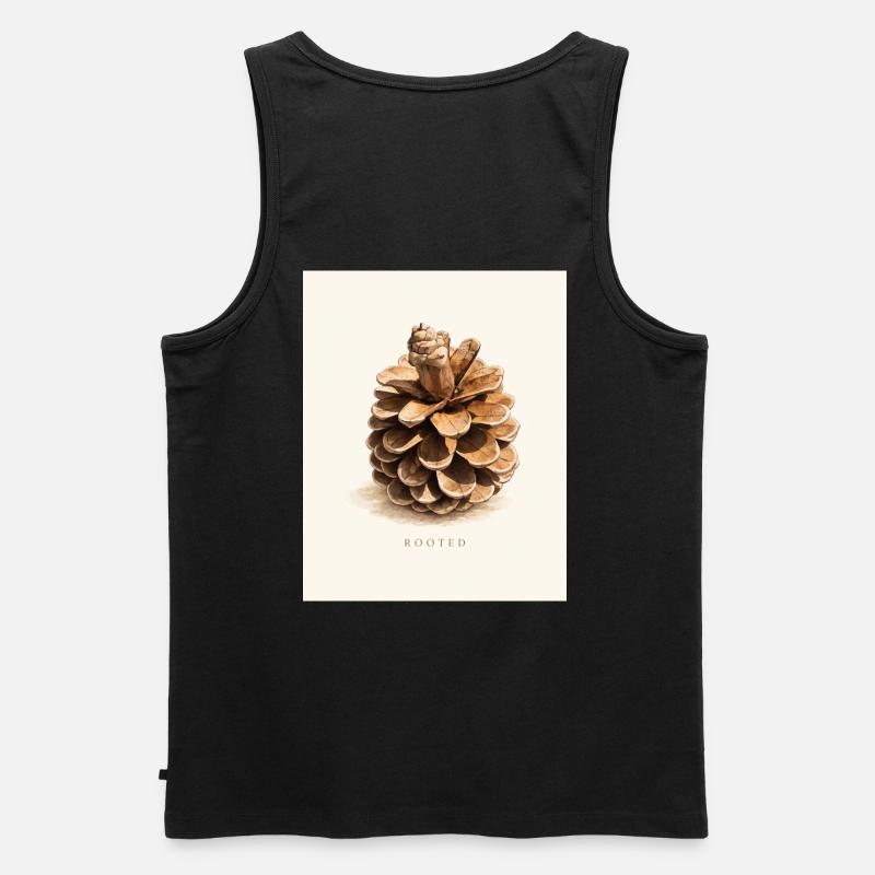 Rooted - Männer Premium Bio Tank Top - Schwarz