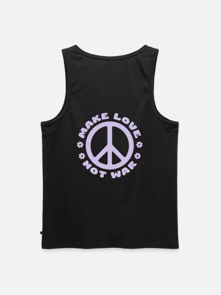 MAKE LOVE NOT WAR - Men's Premium Organic Tank Top - black