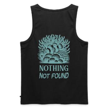 Anemonenfisch, Nothing not found, Meer Design - Männer Premium Bio Tank Top - Schwarz - Hinten - AI Model Male 178 light (178cm)