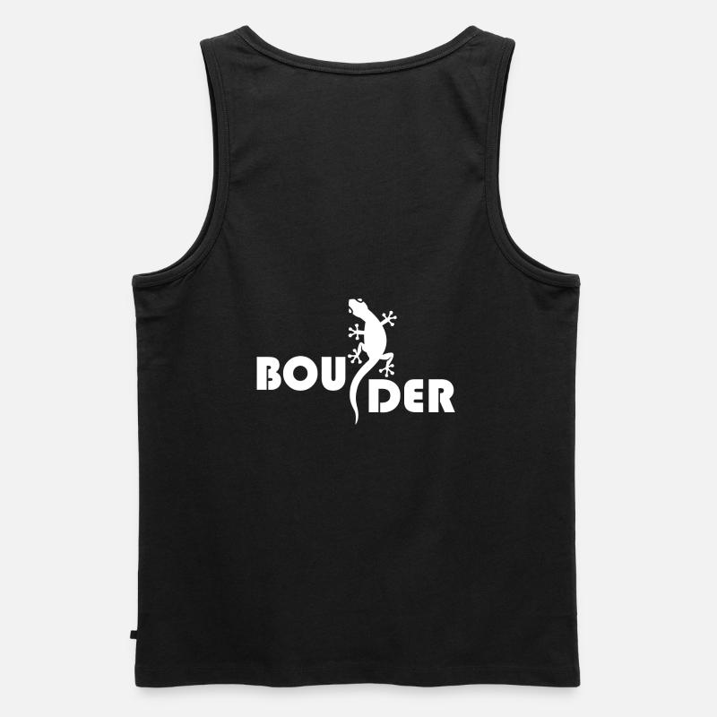bouldern - Männer Premium Bio Tank Top - Schwarz