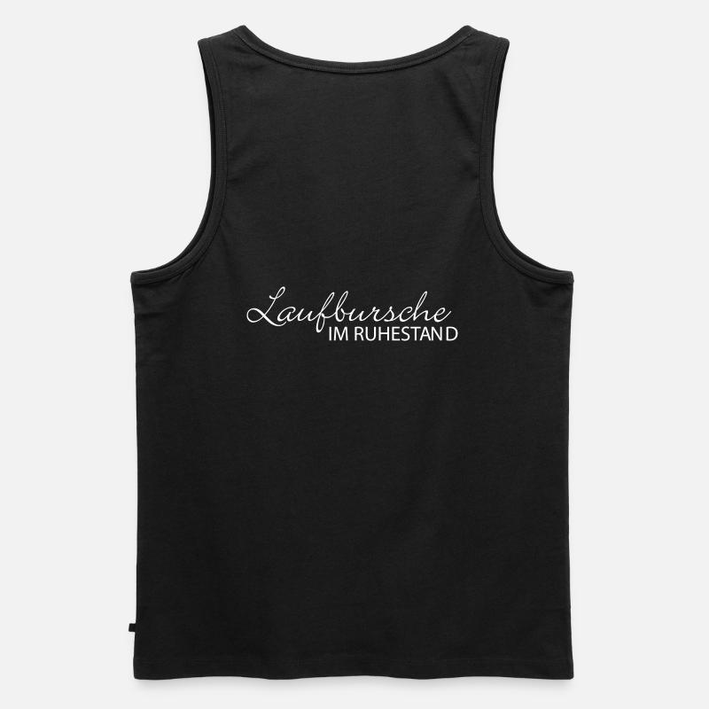 Laufbursche - Männer Premium Bio Tank Top - Schwarz