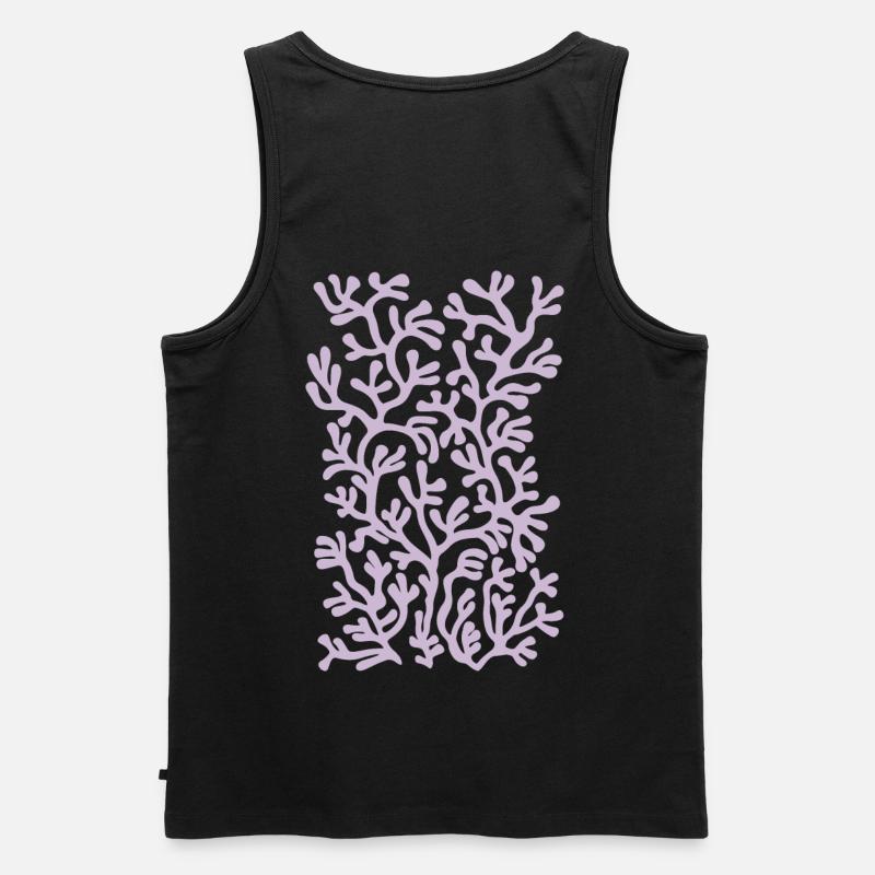 coral. - Männer Premium Bio Tank Top - Schwarz