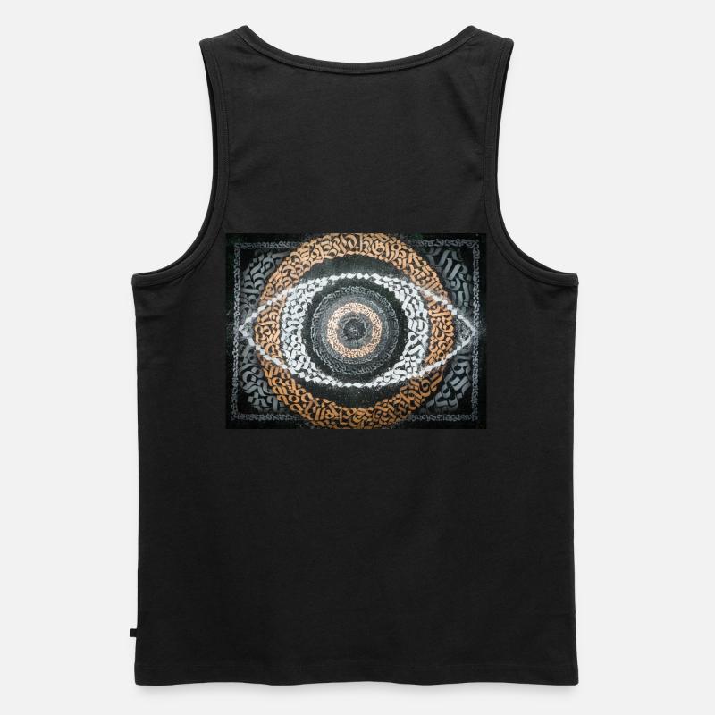 Calligraffiti - Auge - Männer Premium Bio Tank Top - Schwarz