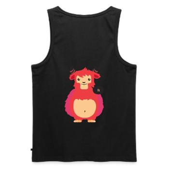 Monster devil - Men's Premium Organic Tank Top - black - Back - AI Model Male 178 light (178cm)