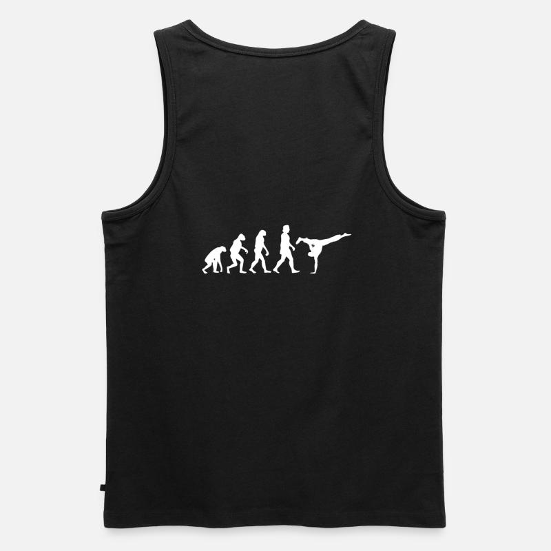 Capoeira evolution - Männer Premium Bio Tank Top - Schwarz